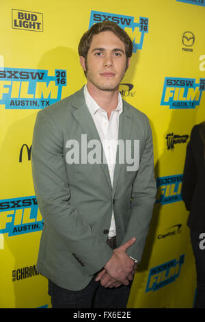 "Jeder will einige" Premiere auf dem SXSW - Ankünfte Featuring: Blake Jenner wo: Austin, Texas, USA als: 12. März 2016 Stockfoto