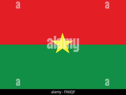 Burkina Faso Fahne Themen Idee design Stock Vektor