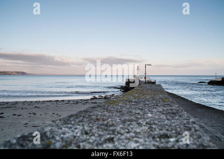 Banjo-Pier im Dorf Looe, Cornwall - UK Stockfoto