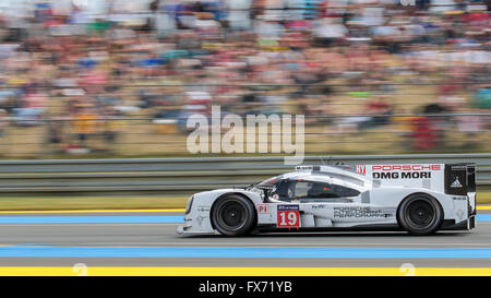 Porsche 919 Hybrid Porsche Team, GER, mit den Fahrern Nico Hülkenberg, GER, Earl Bamber, NZL und Nick Tandy, UK Stockfoto