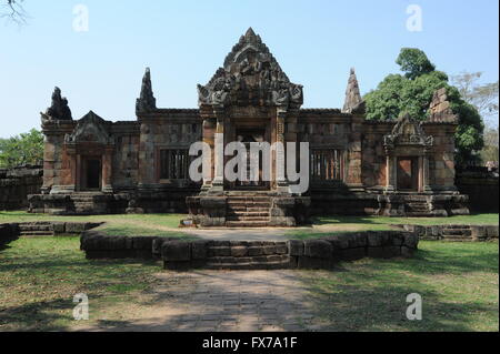 Archäologische Stätte von Prasat Muang Tam in Buriram, Thailand Stockfoto