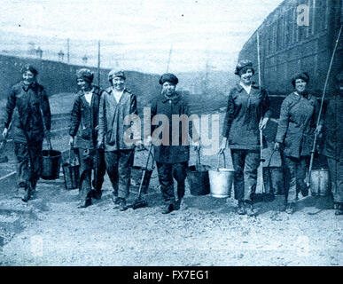 Wagen-Wasgers in der Great Eastern Railway - Foto vom "Großen Krieg" Zeitschrift, Bd. 156, UK, ca. 1917 Stockfoto