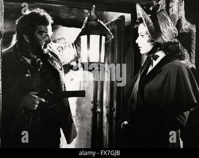 Jamaica Inn Jahr: 1939 UK Regie: Alfred Hitchcock Maureen O'Hara, Leslie Banks Stockfoto