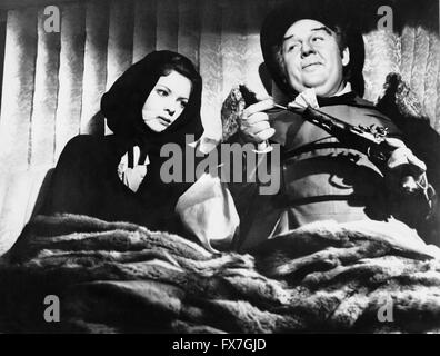 Jamaica Inn Jahr: 1939 UK Regie: Alfred Hitchcock Maureen O'Hara, Charles Laughton Stockfoto