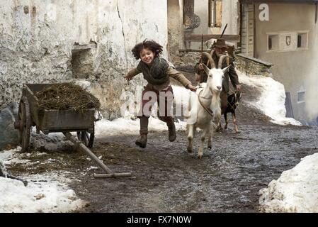 Heidi-Jahr: 2015 Deutschland / Schweiz Regie: Alain Gsponer Anuk Steffen, Bruno Ganz Stockfoto