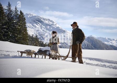 Heidi-Jahr: 2015 Deutschland / Schweiz Regie: Alain Gsponer Anuk Steffen, Bruno Ganz Stockfoto