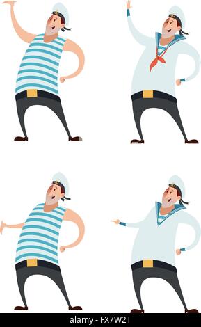 Satz von Matrosen Stock Vektor