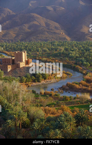 Marokko, Ait Hamou Ou Said Kasbah Draa Stockfoto