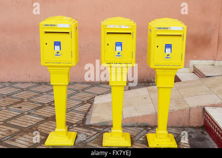 Marokko, Marrakesch, französisches design Briefkasten Stockfoto