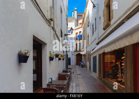 Tossa de Mar an der Costa Brava, Katalonien, Spanien Stockfoto