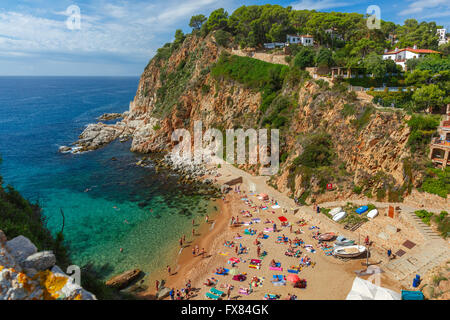 Tossa de Mar an der Costa Brava, Katalonien, Spanien Stockfoto