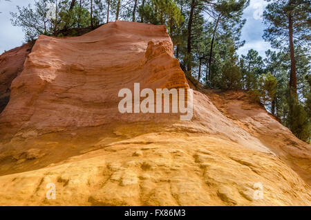 Les Sentiers d'Ocres, Roussillon, Vaucluse, Frankreich 84 Stockfoto