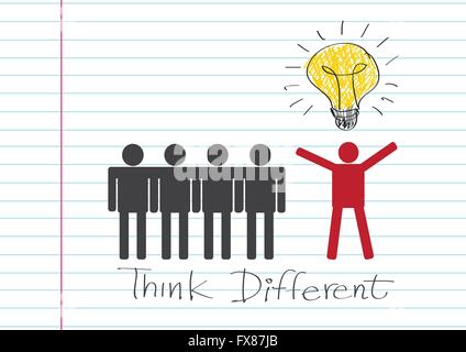 Menschen Symbole denken andere Idee design Stock Vektor
