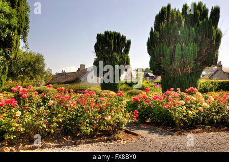 Burns Cottage-Garten, Alloway, Ayrshire Stockfoto