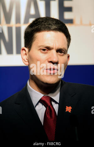 David Miliband, Briten ArbeitsPartei Politiker am Labour-Parteitag im Jahr 2010 Stockfoto