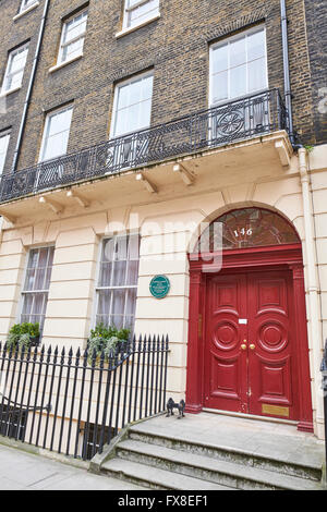 Ehemalige Sprachtherapeuten Lionel Logue Praxis 146 Harley Street London UK Stockfoto