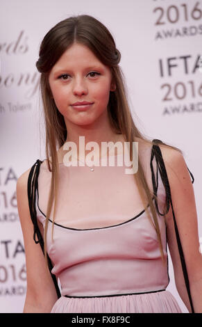 Schauspielerin Mia Goth bei IFTA Film & Drama Awards (dem irischen Film & Fernsehakademie) im Mansion House in Dublin, Irland, Stockfoto