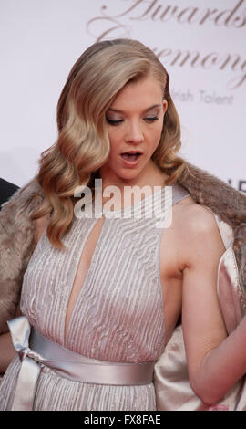 Schauspielerin Natalie Dormer bei IFTA Film & Drama Awards (dem irischen Film & Fernsehakademie) im Mansion House in Dublin, Ire Stockfoto