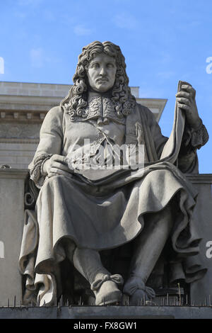 Jean-Baptiste Colbert (1619-1683). Französischer Politiker. Minister der Finanzen. Statue von Jacques-Edme Dumont (1761-1844). Paris. Stockfoto