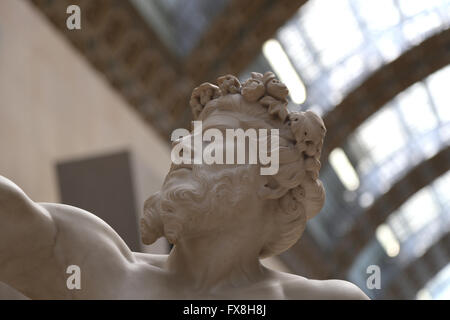 Anacreon (582-485). Griechische Lyriker. Statue, 1851 von Eugene Guillaume (1822-1905). Musée d ' Orsay. Paris. Frankreich. Stockfoto