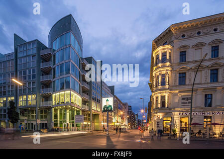 Monument Checkpoint Charlie, Friedrichstraße, Berlin-Mitte, Berlin, Deutschland, Deuschland, Europa, EU Stockfoto