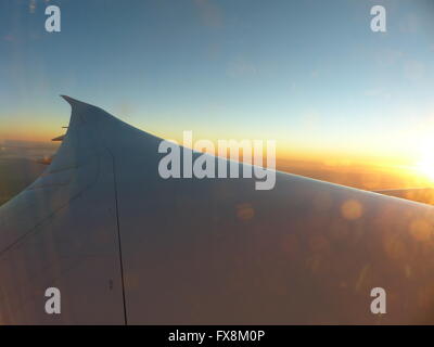 Flügel der Boeing 787 Dreamliner Stockfoto