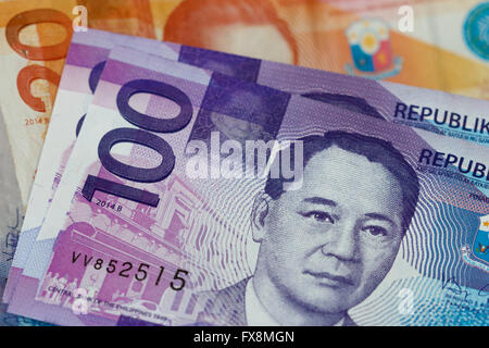 Geld von den Philippinen. Stockfoto