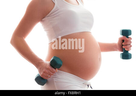 Schwangere Frau. Stockfoto