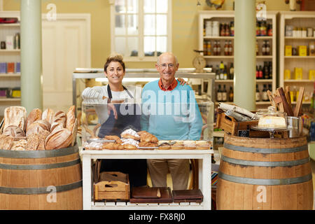 Stolz Miteigentümer der deli Stockfoto