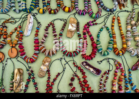 Verschiedenen Schmuck und Halsketten, fotografiert in Zrenjanin 27. September 2014 Stockfoto