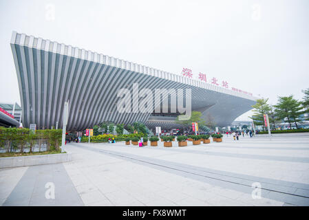 Shenzhen Nordbahnhof Stockfoto