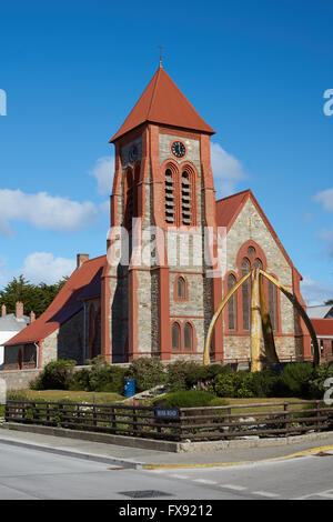 Historischen Christchurch Cathedral in Stanley, Hauptstadt der Falkland-Inseln. Stockfoto