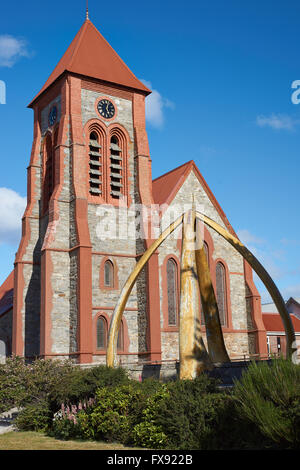 Historischen Christchurch Cathedral in Stanley, Hauptstadt der Falkland-Inseln. Stockfoto