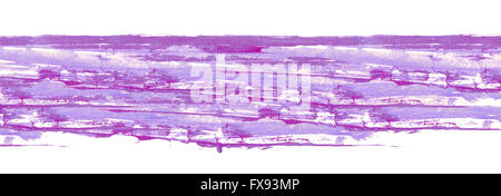Textur-Aquarell Abstriche in lila-rosa Tönen Stockfoto