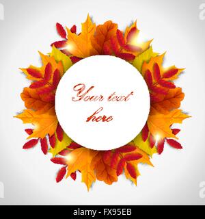 Herbstlaub frame Stock Vektor