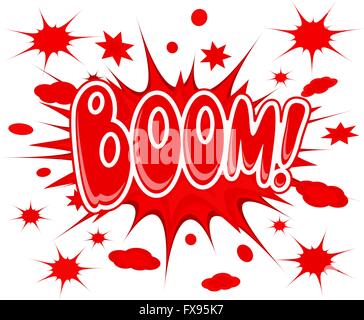 Boom-Explosion-Symbol Stock Vektor