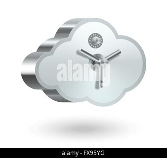 Cloud-IT-Sicherheit Stock Vektor