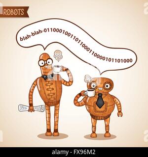 Kaffeepause Zusammenarbeit Geschäftskonzept Stock Vektor