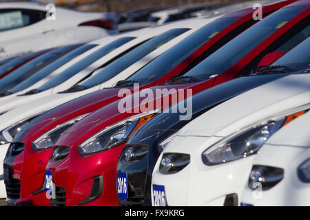 Die Hyundai-Autohändler in Kingston, Ontario, auf Dienstag, 5. Januar 2016. Stockfoto