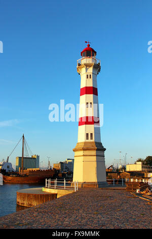 Leuchtturm in Malmö, Schweden Stockfoto