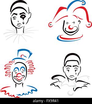 Zirkusartisten Stock Vektor