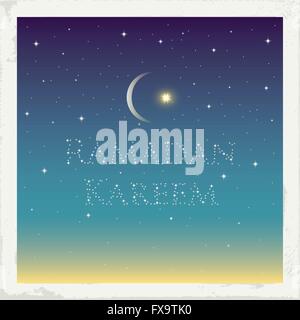 Ramadan Kareem Grußkarte Stock Vektor