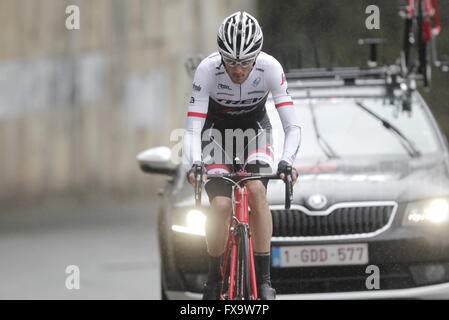 Eibar, Spanien, 9. April 2016 Franck Schelck während das Zeitfahren gegen Eibar - Eibar der Baskenland-Rundfahrt Stockfoto