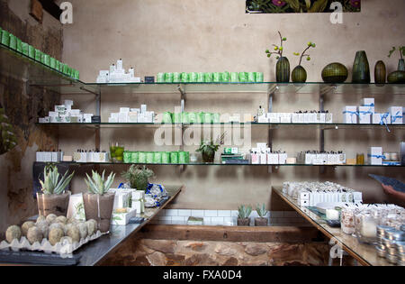 Babylonstoren duftende Zimmer Shop in der Nähe von Franschhoek in Western Cape - Südafrika Stockfoto