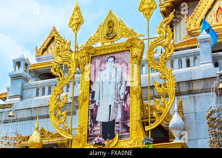 BANGKOK, THAILAND - 12. März 2016: Landschaft am Wat Traimit (Tempel des goldenen Buddha) in Bangkok, Thailand. Selektive f Stockfoto