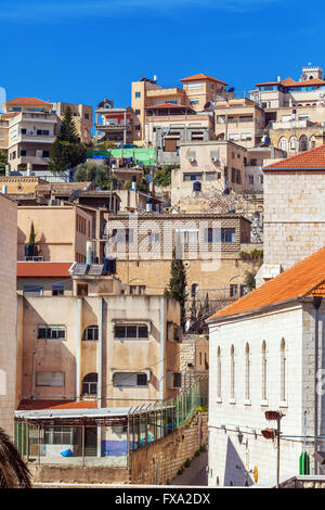 Dächer der Altstadt von Nazareth, Israel Stockfoto