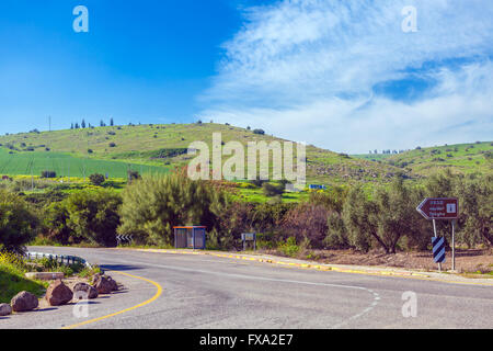 Landschaft rund um Meer von Galiläa - See Kinneret, Israel Stockfoto