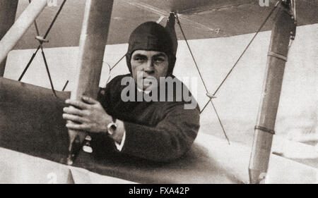 Herbert John Louis Hinkler, 1892 – 1933, besser bekannt als Bert Hinkler.  Australischer Flugpionier genannt "Australian Lone Eagle" und Erfinder. Stockfoto