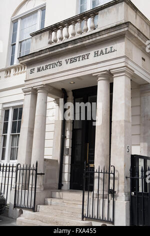 St Martin s Sakristei Hall Trafalgar Square in London Stockfoto