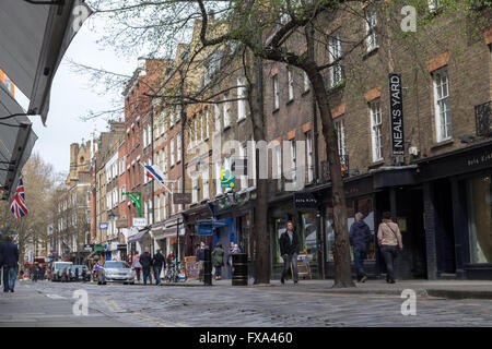 Inzwischen in der Nähe von Neals Yard, Covent Garden in London Stockfoto